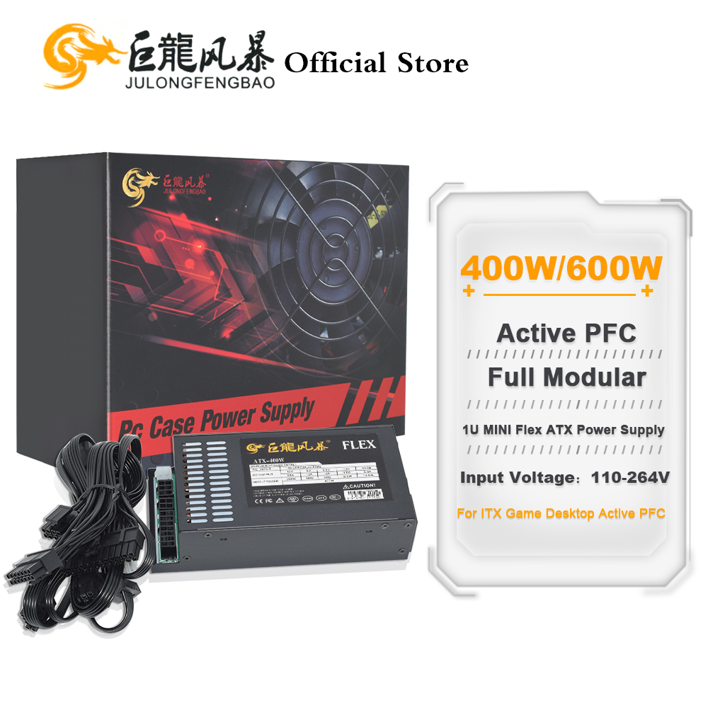 Flex Atx Power Supply 600W 1U - JULONGFENGBAO Completamente Modulare 110-264V ATX 400W